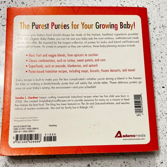 201 Organic Baby Purées Book By Tamika L. Gardner - Picture 2 of 3